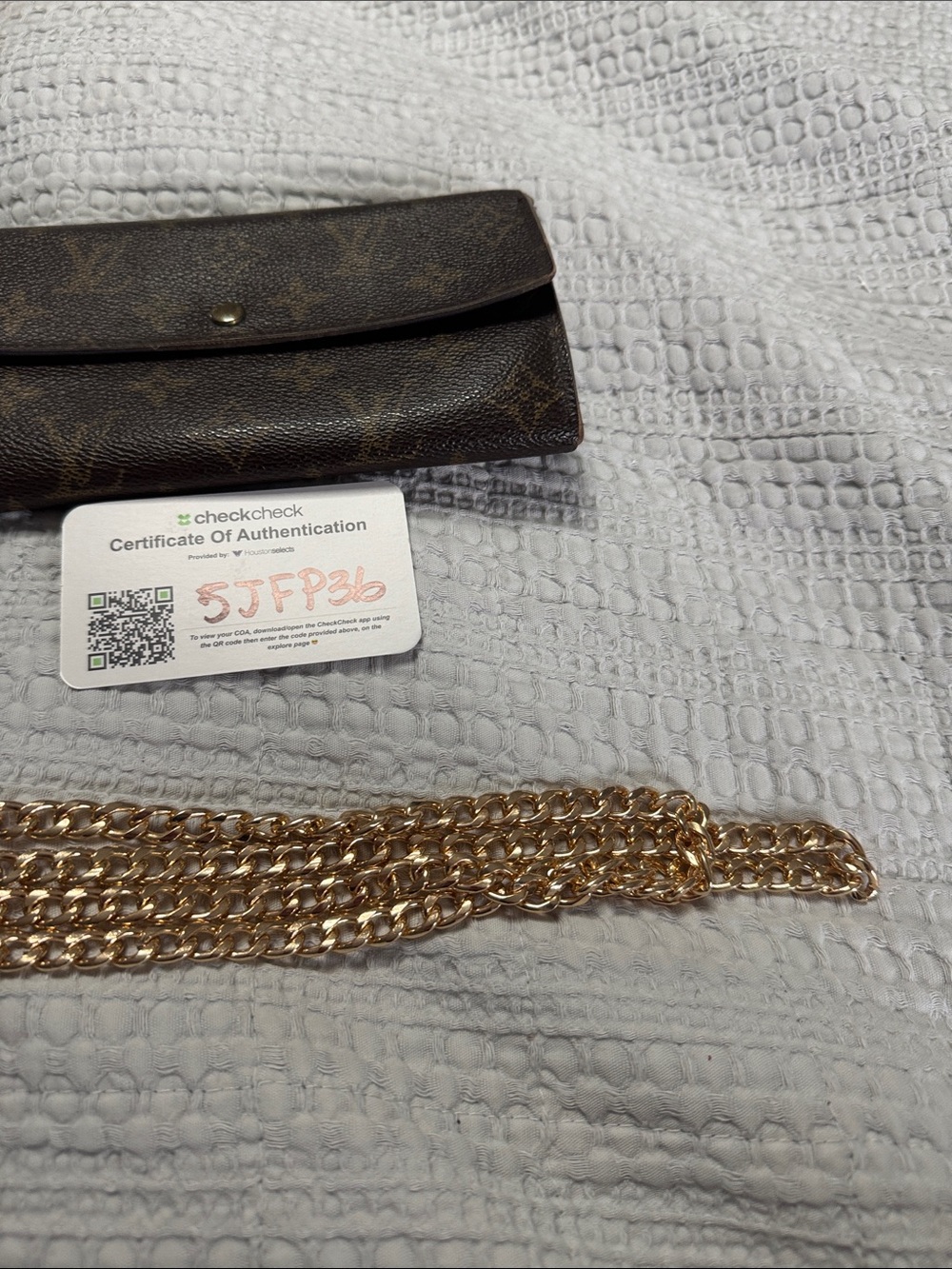 Louis Vuitton Monogram Brown Fold-Over Continental Wallet with COA - Picture 3 of 9